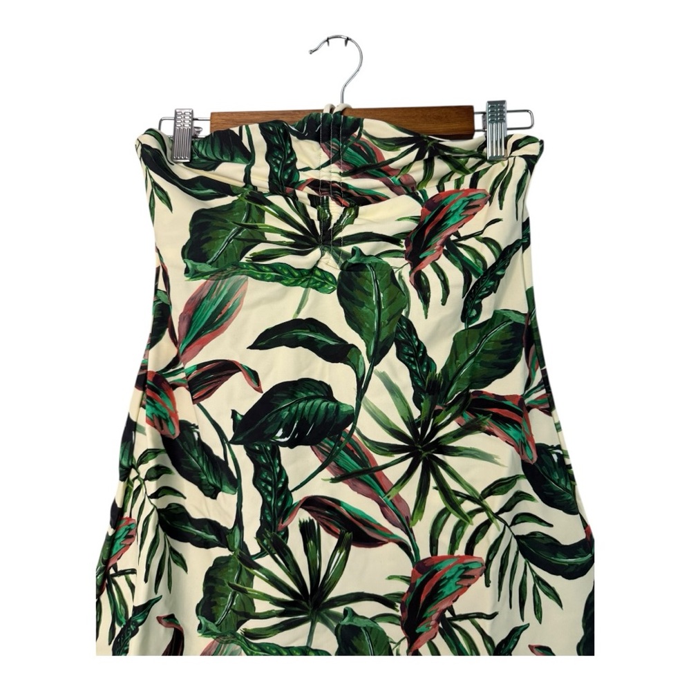 Andie Swim Waikiki Dress or Swim Cover Up Ivory Palm Tropical Print Small NWT - Picture 4 of 8